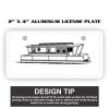 2" X 4" Aluminum License Plate  Thumbnail