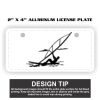 2" X 4" Aluminum License Plate  Thumbnail