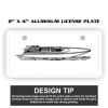 2" X 4" Aluminum License Plate  Thumbnail