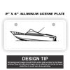 2" X 4" Aluminum License Plate  Thumbnail