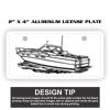 2" X 4" Aluminum License Plate  Thumbnail