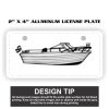 2" X 4" Aluminum License Plate  Thumbnail