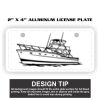 2" X 4" Aluminum License Plate  Thumbnail