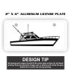 2" X 4" Aluminum License Plate  Thumbnail