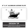 2" X 4" Aluminum License Plate  Thumbnail