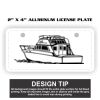 2" X 4" Aluminum License Plate  Thumbnail