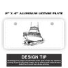2" X 4" Aluminum License Plate  Thumbnail