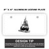 2" X 4" Aluminum License Plate  Thumbnail