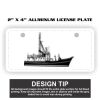 2" X 4" Aluminum License Plate  Thumbnail
