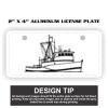 2" X 4" Aluminum License Plate  Thumbnail