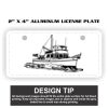 2" X 4" Aluminum License Plate  Thumbnail