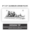 2" X 4" Aluminum License Plate  Thumbnail