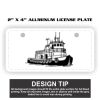 2" X 4" Aluminum License Plate  Thumbnail