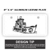 2" X 4" Aluminum License Plate  Thumbnail