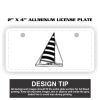 2" X 4" Aluminum License Plate  Thumbnail