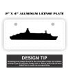 2" X 4" Aluminum License Plate  Thumbnail