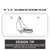 2" X 4" Aluminum License Plate  Thumbnail