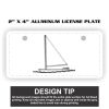 2" X 4" Aluminum License Plate  Thumbnail