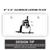 2" X 4" Aluminum License Plate  Thumbnail