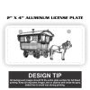 2" X 4" Aluminum License Plate  Thumbnail