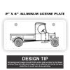 2" X 4" Aluminum License Plate  Thumbnail