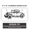 2" X 4" Aluminum License Plate  Thumbnail