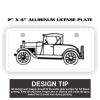 2" X 4" Aluminum License Plate  Thumbnail