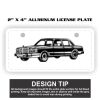 2" X 4" Aluminum License Plate  Thumbnail
