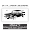 2" X 4" Aluminum License Plate  Thumbnail