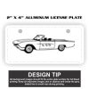 2" X 4" Aluminum License Plate  Thumbnail