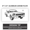 2" X 4" Aluminum License Plate  Thumbnail