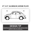 2" X 4" Aluminum License Plate  Thumbnail