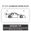 2" X 4" Aluminum License Plate  Thumbnail