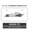 2" X 4" Aluminum License Plate  Thumbnail