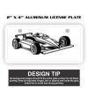 2" X 4" Aluminum License Plate  Thumbnail