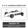 2" X 4" Aluminum License Plate  Thumbnail