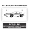 2" X 4" Aluminum License Plate  Thumbnail