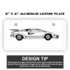 2" X 4" Aluminum License Plate  Thumbnail