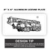 2" X 4" Aluminum License Plate  Thumbnail