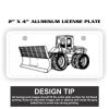 2" X 4" Aluminum License Plate  Thumbnail