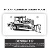 2" X 4" Aluminum License Plate  Thumbnail