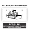 2" X 4" Aluminum License Plate  Thumbnail