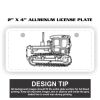 2" X 4" Aluminum License Plate  Thumbnail