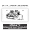 2" X 4" Aluminum License Plate  Thumbnail