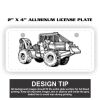 2" X 4" Aluminum License Plate  Thumbnail
