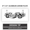 2" X 4" Aluminum License Plate  Thumbnail