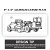 2" X 4" Aluminum License Plate  Thumbnail
