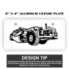 2" X 4" Aluminum License Plate  Thumbnail