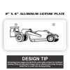 2" X 4" Aluminum License Plate  Thumbnail