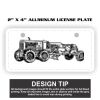 2" X 4" Aluminum License Plate  Thumbnail